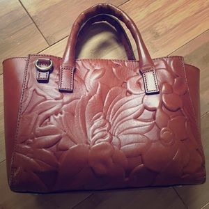Patricia Nash Brown Leather Handbag